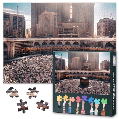 Moschee Mekka Erwachsenen-Puzzle 1000 Blöcke, Saudi-Arabien Mekka-Puzzle, Erwachsenen-Puzzle, Puzzle-Spiel oder Spielzeug, geeignet für ältere Freunde 50x70cm Moschee Mekka Erwachsenen-Puzzle 1000 Blöcke, Saudi-Arabien Mekka-Puzzle, Erwachsenen-Puzzle, Puzzle-Spiel oder Spielzeug, geeignet für ältere Freunde 50x70cm von TISHIRON