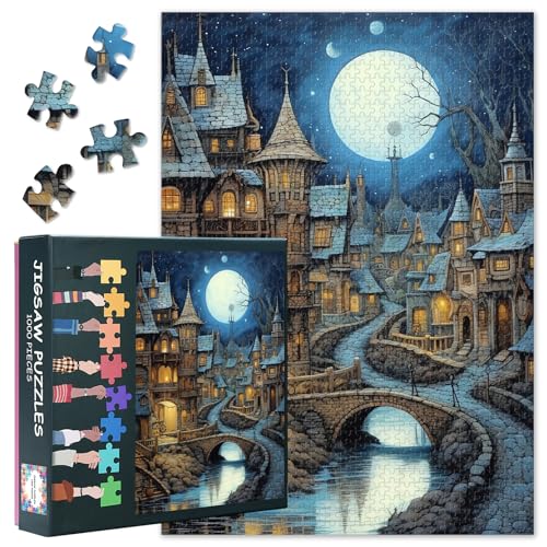 Puzzle 1000 Teile Erwachsene - Alte Burg, 1000 Puzzle Lernspiele für die ganze Familie Unterhaltung für einen ruhigen Abend Fertige Größe 50x70cm Puzzle 1000 Teile Erwachsene - Alte Burg, 1000 Puzzle Lernspiele für die ganze Familie Unterhaltung für einen ruhigen Abend Fertige Größe 50x70cm von TISHIRON