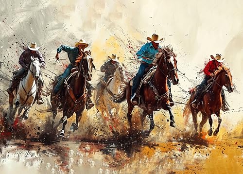 Puzzle 1000 Teile Western-Cowboy Puzzle Erwachsene Puzzlespiele Für Erwachsene Wüsten-Cowboy Puzzles Challenge Spiel Familienaktivitäten Home Dekoration, 50x70cm Puzzle 1000 Teile Western-Cowboy Puzzle Erwachsene Puzzlespiele Für Erwachsene Wüsten-Cowboy Puzzles Challenge Spiel Familienaktivitäten Home Dekoration, 50x70cm von TISHIRON