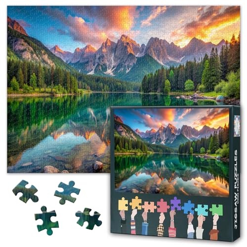 Puzzle Puzzles 1000 Stücke für Erwachsene Italien Julische Alpen 1000 Stück Puzzles Home Wanddekoration Herausforderndes Puzzle Geeignet für Spiel Nächte Fertige Größe: 70x50cm Puzzle Puzzles 1000 Stücke für Erwachsene Italien Julische Alpen 1000 Stück Puzzles Home Wanddekoration Herausforderndes Puzzle Geeignet für Spiel Nächte Fertige Größe: 70x50cm von TISHIRON