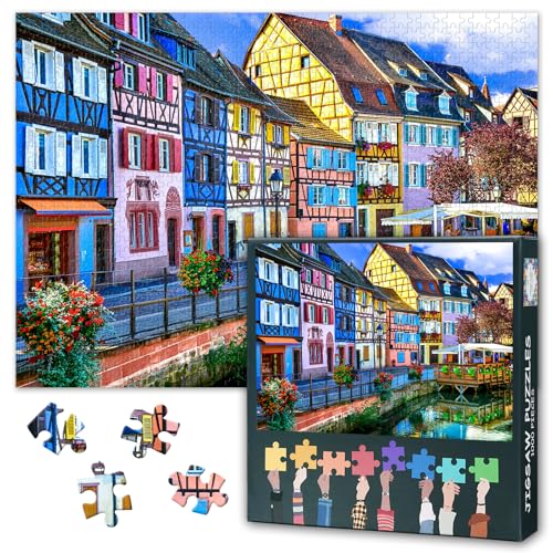 Puzzle für Erwachsene 1000 Blöcke, Puzzles für die Stadt Colmar in Frankreich, Puzzles für Erwachsene im Elsass in Frankreich, Puzzle Spiele oder Spielzeug für ältere Freunde 50x70 cm Puzzle für Erwachsene 1000 Blöcke, Puzzles für die Stadt Colmar in Frankreich, Puzzles für Erwachsene im Elsass in Frankreich, Puzzle Spiele oder Spielzeug für ältere Freunde 50x70 cm von TISHIRON