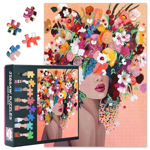 Puzzles 1000 Teile Blumen, Mädchen Puzzle Erwachsene, Blumen Mädchen 1000 Teile Puzzles für Erwachsene, 70 x 50 cm Puzzle Impossible Geschicklichkeitsspiel für die Ganze Familie Puzzles 1000 Teile Blumen, Mädchen Puzzle Erwachsene, Blumen Mädchen 1000 Teile Puzzles für Erwachsene, 70 x 50 cm Puzzle Impossible Geschicklichkeitsspiel für die Ganze Familie von TISHIRON