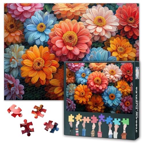 Puzzles 1000 Teile für Erwachsene – Blumenstrauß-Puzzle | Anspruchsvolles 1000-Teile-Puzzle Bunte Blumenpflanzen Kunstdesign für Geschenke von Freunden und Familie 20x27inch Puzzles 1000 Teile für Erwachsene – Blumenstrauß-Puzzle | Anspruchsvolles 1000-Teile-Puzzle Bunte Blumenpflanzen Kunstdesign für Geschenke von Freunden und Familie 20x27inch von TISHIRON