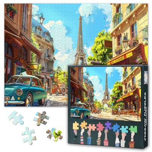 Puzzles für Erwachsene 1000 Stücke Paris Eiffelturm Puzzle 1000 Stücke Herausfordernd, lebendiges Detail Ideal für Puzzle-Enthusiasten Teens Bildungsspielzeug Fertige Größe: 70x50cm Puzzles für Erwachsene 1000 Stücke Paris Eiffelturm Puzzle 1000 Stücke Herausfordernd, lebendiges Detail Ideal für Puzzle-Enthusiasten Teens Bildungsspielzeug Fertige Größe: 70x50cm von TISHIRON