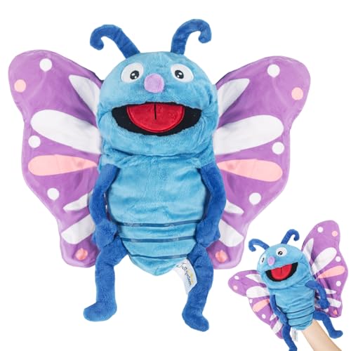 TIVUNORON Schmetterlings Handpuppe, Tierhandpuppen für Kinder, Familien Handpuppe Spielzeug mit Beweglichem Offenem Mund, Für Kindergarten Fantasievoll Lehren, Gute-Nacht-Geschichten TIVUNORON Schmetterlings Handpuppe, Tierhandpuppen für Kinder, Familien Handpuppe Spielzeug mit Beweglichem Offenem Mund, Für Kindergarten Fantasievoll Lehren, Gute-Nacht-Geschichten von TIVUNORON