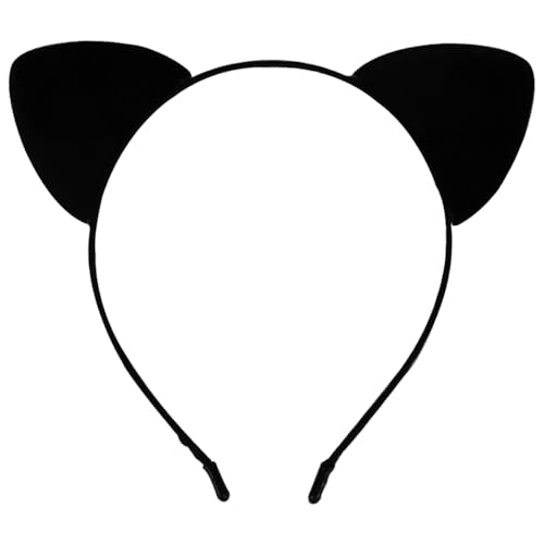 TIutmivo Katzenohren Stirnband, Katze Haarbänder Haarschmuck, Cat Ears Stirnban, Katze Ohren Stirnband, für Frauen Mädchen Cosplay Kostümfest Schwarz von TIutmivo