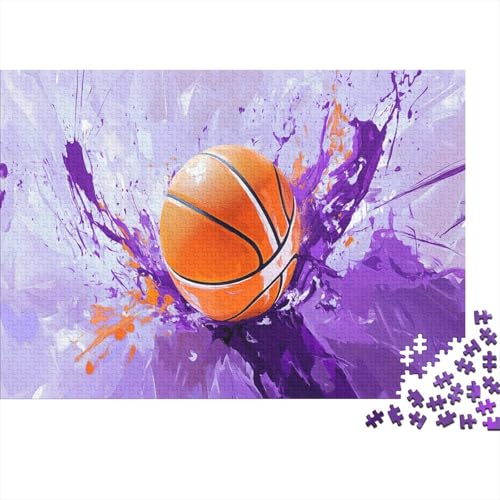 Basketball Puzzle Ölgemälde Style Lernspiel 1000 PCS Geschicklichkeitsspiel Holzpuzzles PuzzlePädagogisches Für Erwachsene 1000pcs (75x50cm) von TJLROUVNK