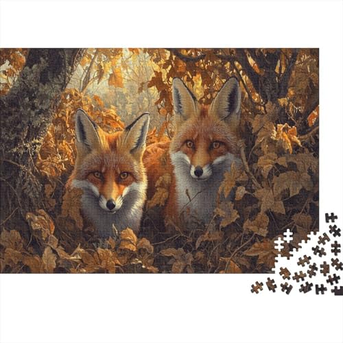 Foxen Puzzle Dschungel Lernspiel 1000 Teile Herausforderungsspielzeug Holzpuzzles PuzzlePädagogisches Für Erwachsene 1000pcs (75x50cm) von TJLROUVNK