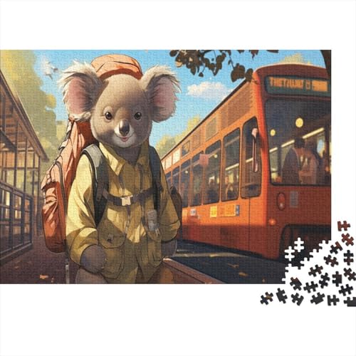 KoalaCity in Italy Puzzle Bus Lernspiel 1000 Teile Geschicklichkeitsspiel Holzpuzzles PuzzlePädagogisches Für Erwachsene 1000pcs (75x50cm) von TJLROUVNK