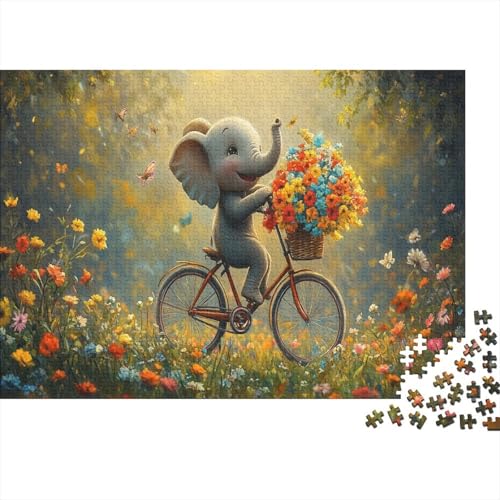 Little Elefant Puzzle Zyklus Lernspiel 1000-teilige Stressabbau-Spielzeug Holzpuzzles PuzzlePädagogisches Für Erwachsene Kinder 1000pcs (75x50cm) von TJLROUVNK