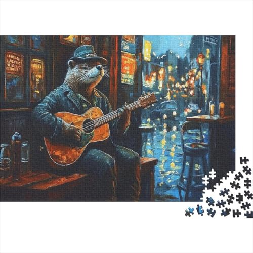 Mizusa Puzzle Gitarre Lernspiel 1000 PCS Herausforderungsspielzeug Holzpuzzles PuzzlePädagogisches Für Die Ganze Familie 1000pcs (75x50cm) von TJLROUVNK