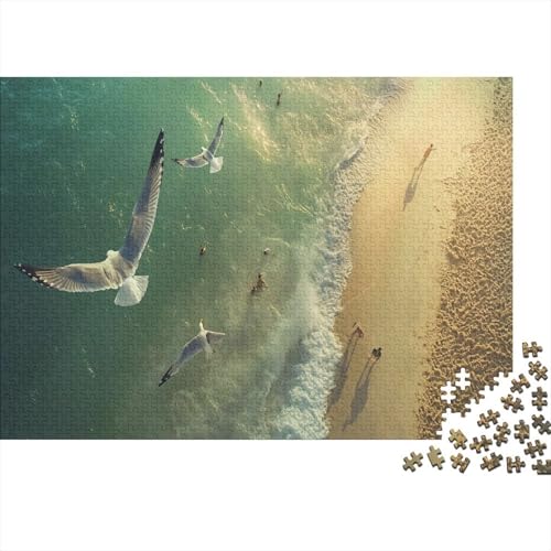 Möwen Puzzle Am Meer Buntes Legespiel 1000 Teile Stressabbau-Spielzeug Holzpuzzles PuzzlePädagogisches Für Erwachsene Und Kinder Ab 14 Jahren 1000pcs (75x50cm) von TJLROUVNK