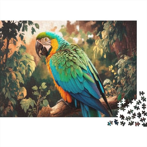 Papagei Puzzle Vogel Lernspiel 1000 PCS Herausforderungsspielzeug Holzpuzzles PuzzlePädagogisches Für Erwachsene 1000pcs (75x50cm) von TJLROUVNK