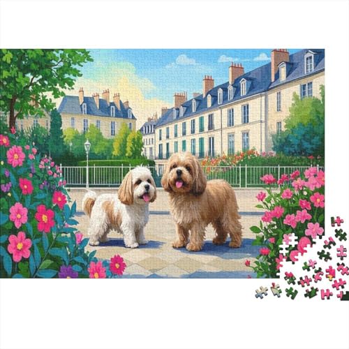 Shih Tzu. Puzzle GKunsten Buntes Legespiel 1000 Teile Geschicklichkeitsspiel Holzpuzzles PuzzlePädagogisches Für Die Ganze Familie 1000pcs (75x50cm) von TJLROUVNK