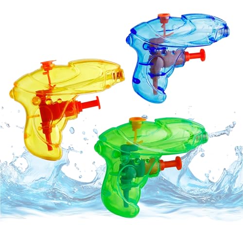 3er Mini Wasserpistolen Set - ca. 8 cm mit großer Reichweite Wasserspritzpistole Spritzpistole klein mini für Kinder 3er Mini Wasserpistolen Set - ca. 8 cm mit großer Reichweite Wasserspritzpistole Spritzpistole klein mini für Kinder von TK Gruppe Timo Klingler