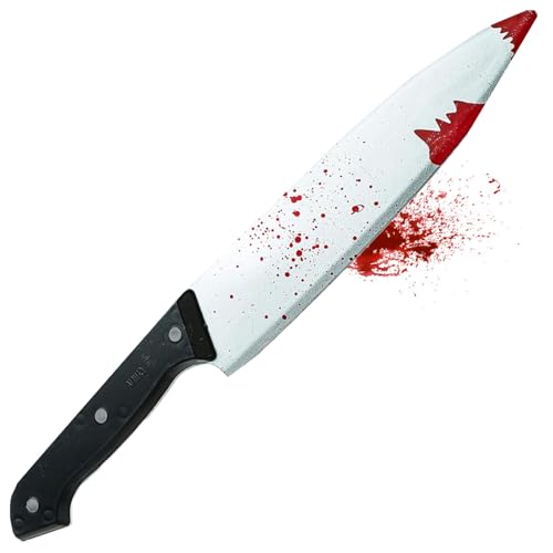 TK Gruppe Timo Klingler Blutiges Fake Messer mit Blut - als Accesoire für Halloween & Fasching - ca. 34 cm - Täuschend Echt für Horror Kostüm TK Gruppe Timo Klingler Blutiges Fake Messer mit Blut - als Accesoire für Halloween & Fasching - ca. 34 cm - Täuschend Echt für Horror Kostüm von TK Gruppe Timo Klingler