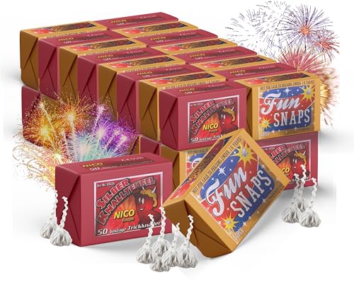 TK Gruppe Timo Klingler Happy Sparks® 10.000 Stück Knallerbsen - Fun Snaps Feuerwerk Silvester Kat. F1 Display wie Knallteufel Knaller für Jugendlichen & Kinder Jugendfeuerwerk von TK Gruppe Timo Klingler