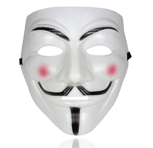 TK Gruppe Timo Klingler Vendetta Maske als Kostüm Accessoire für Damen & Herren, Kinder & Erwachsene an Anonymous Halloween & Fasching & Karneval TK Gruppe Timo Klingler Vendetta Maske als Kostüm Accessoire für Damen & Herren, Kinder & Erwachsene an Anonymous Halloween & Fasching & Karneval von TK Gruppe Timo Klingler
