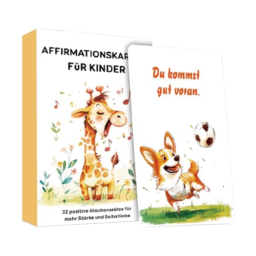 TKGEOUE 32 Gefühlskarten für Kinder, Gesprächskarten, Affirmationskarten, Erzählt euch mehr Gesprächskarten, für Kinder für positives Denken, Selbstliebe, Mut und Dankbarkeit. TKGEOUE 32 Gefühlskarten für Kinder, Gesprächskarten, Affirmationskarten, Erzählt euch mehr Gesprächskarten, für Kinder für positives Denken, Selbstliebe, Mut und Dankbarkeit. von TKGEOUE
