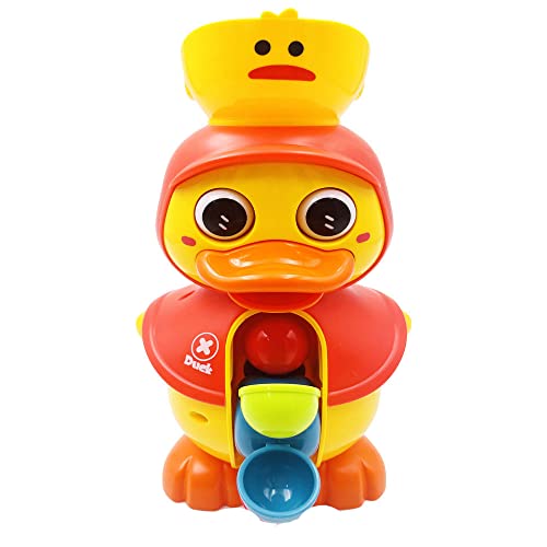 TLHWIN Baby Bad Spielzeug, Ente Kinder Bad Dusche Spielzeug, Wasser Spiel Spielzeug Set, Badewanne Spielzeug mit Saugnäpfen, Schwimmbad Spiel Kleinkinder Spielzeug Geschenk Mädchen Jungen (Grün) von TLHWIN