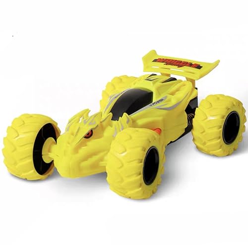 TLHWIN Reibung Trägheit Stunt Twist Lenkung Offroad Spielzeugfahrzeug Baby Crash Resistant Auto Kinder Spielzeug Auto Geburtstag für Jungen Mädchen (Gelb) von TLHWIN