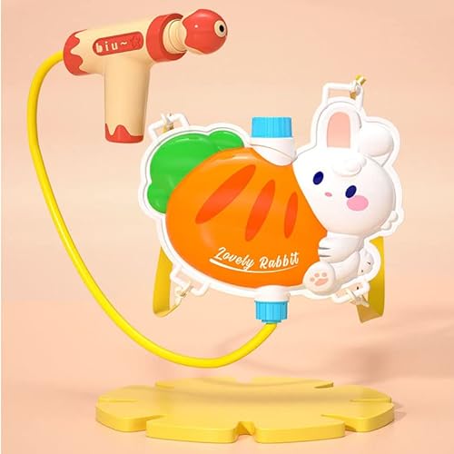 TLHWIN Wasser Blaster für Kinder, Rucksack Tank Wasser Squirt Spielzeug, hohe Kapazität mit justierbarem Riemen Sommer Pool Outdoor Wasser Gun Jungen Mädchen Geschenk (Kaninchen) von TLHWIN