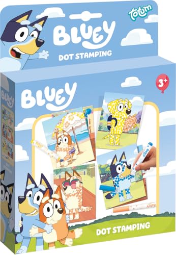 BLUEY Punkt-Stempel-Set - Mit verschieden farbigen Stiften und Motiven/kinderleicht zu verwenden, perfekt für kleine Künstler, Spaß und Kreativität BLUEY Punkt-Stempel-Set - Mit verschieden farbigen Stiften und Motiven/kinderleicht zu verwenden, perfekt für kleine Künstler, Spaß und Kreativität von BLUEY