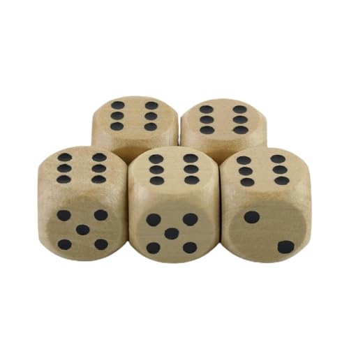 Würfelset 10-teiliges Würfelset, sechsseitige Würfel, 16 mm Würfel, Rollenspiel, Brettspiel, mehrseitige Unterhaltung, geeignet for Clubpartys, Familien-DIY-Spiele, Zubehör farbige Würfel(D6-Dots) von TMAOZW