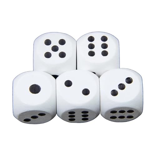 Würfelset 10Pc Spielen Würfel Sechs Seiten 16mm Würfel Spiel Unterhaltung Geeignet for Party Würfel Spiele Kaffee farbige Würfel(White Pips) von TMAOZW