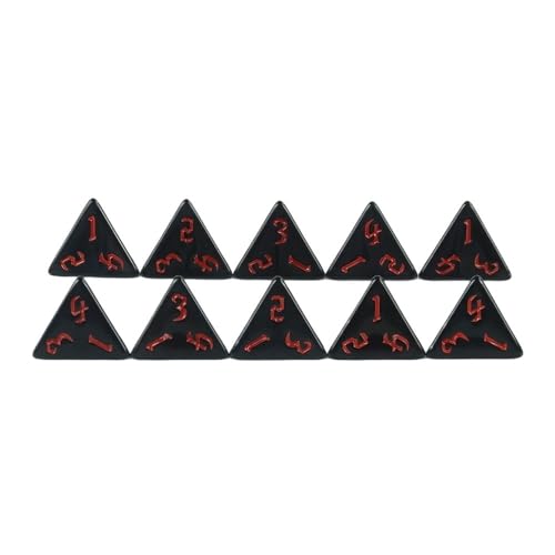 TMAOZW Würfelset Würfel 10er Set Polyhedral D4 Multi Seiten Würfel DND Spiele Geeignet for Party Brettspiel Home farbige Würfel(B01) von TMAOZW