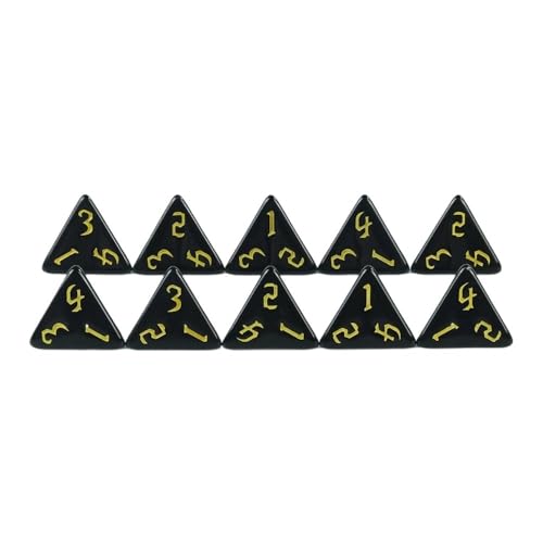 Würfelset Würfel 10er Set Polyhedral D4 Multi Seiten Würfel DND Spiele Geeignet for Party Brettspiel Home farbige Würfel(B02) von TMAOZW