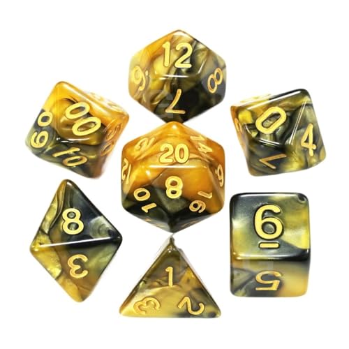 TMAOZW Würfelset Würfelset mit 20, D4, D20, Brettspiel, geeignet for Brettspiele, Würfel, Spiel, Party, Party farbige Würfel(16) von TMAOZW