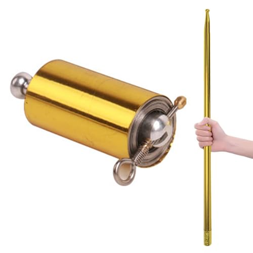 Magischer Zauberstab Metall,Professioneller Zauberstab,Tragbare Ausziehbarer Zauberstab,Metal Magic Wand,Ausziehbarer Zauberstab,Metall Zauberstab,Für Zauberbühnenauftritte,Gold,110 cm von TMRBBesty