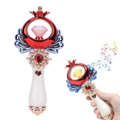 TMRBBesty Zauberstab für Mädchen, Prinzessinnen-Zubehör, Zauberstab mit Musik und Lichtern, für Geburtstag, Weihnachtsfeier, Party, Cosplay, Spielzeug, Rollenspiel TMRBBesty Zauberstab für Mädchen, Prinzessinnen-Zubehör, Zauberstab mit Musik und Lichtern, für Geburtstag, Weihnachtsfeier, Party, Cosplay, Spielzeug, Rollenspiel von TMRBBesty