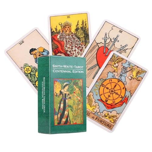 TMRBBesty Tarot-Anfänger,Tarot für Anfänger,Tarot-Deck,Tarotkarten,Traditionelle Tisch-Tarotkarten-Weissagung,Geeignet für Anfänger,Partys und Urlaubsspiele,78 Karten von TMRBBesty