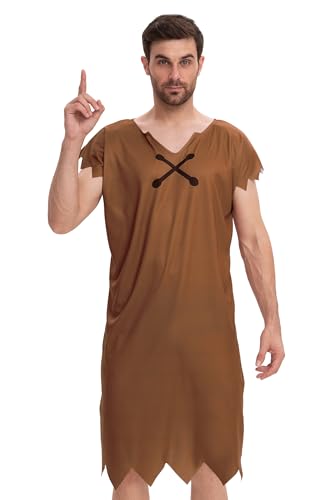 TMSD Halloween Herren Cosplay Party Kostüm Braun Tunika 4XL TMSD Halloween Herren Cosplay Party Kostüm Braun Tunika 4XL von TMSD