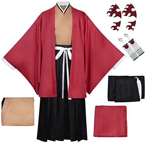 TMSREBU Tsugikuni Yoriichi Cosplay Kostüm Robe Robe Kimono für Anime Fans, Tsugikuni Yoriichi, XX-Large von TMSREBU