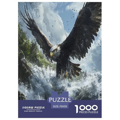 Adler Puzzle 1000 Teile Schwer Puzzle Spielzeug Pädagogisches Spiel Impossible Herausforderung Spielzeug Für Erwachsene Und Kinder in Bewährter 70x50cm/1000pcs Adler Puzzle 1000 Teile Schwer Puzzle Spielzeug Pädagogisches Spiel Impossible Herausforderung Spielzeug Für Erwachsene Und Kinder in Bewährter 70x50cm/1000pcs von TNSGHAVED