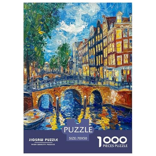 Amsterdamer Kanal Puzzles 1000 Teile Schwer Puzzle Spielzeug Lernspiel Impossible Herausforderung Spielzeug Für Erwachsene Und Kinder Ab 14 Jahren 70x50cm/1000pcs Amsterdamer Kanal Puzzles 1000 Teile Schwer Puzzle Spielzeug Lernspiel Impossible Herausforderung Spielzeug Für Erwachsene Und Kinder Ab 14 Jahren 70x50cm/1000pcs von TNSGHAVED