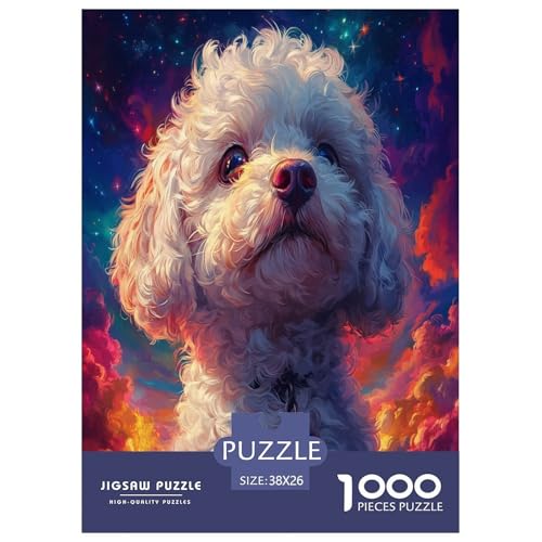 Bichon Frise Puzzle 1000-teilige Schwer Puzzle Spielzeug Pädagogisches Spiel Impossible Herausforderungsspielzeug Für Erwachsene Kinder 38x26cm/1000pcs Bichon Frise Puzzle 1000-teilige Schwer Puzzle Spielzeug Pädagogisches Spiel Impossible Herausforderungsspielzeug Für Erwachsene Kinder 38x26cm/1000pcs von TNSGHAVED