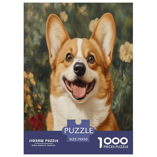 Corgi Puzzle 1000 Teile Schwer Puzzle Spielzeug Pädagogisches Spiel Impossible Herausforderung Spielzeug Für Erwachsene Kinder 70x50cm/1000pcs Corgi Puzzle 1000 Teile Schwer Puzzle Spielzeug Pädagogisches Spiel Impossible Herausforderung Spielzeug Für Erwachsene Kinder 70x50cm/1000pcs von TNSGHAVED