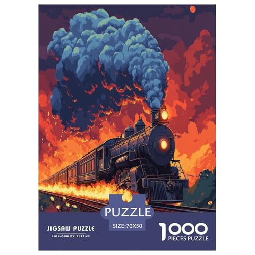 Dampfzug Puzzle 1000 Teile Schwer Puzzle Spielzeug Pädagogisches Spiel Impossible Herausforderung Spielzeug Für Erwachsene Und Kinder Ab 12 Jahren 70x50cm/1000pcs Dampfzug Puzzle 1000 Teile Schwer Puzzle Spielzeug Pädagogisches Spiel Impossible Herausforderung Spielzeug Für Erwachsene Und Kinder Ab 12 Jahren 70x50cm/1000pcs von TNSGHAVED
