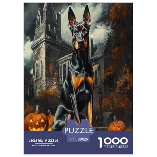 Doberman Puzzle 1000-teilige Schwer Puzzle Spielzeug Pädagogisches Spiel Impossible Herausforderungsspielzeug Für Erwachsene Und Kinder in Bewährter 38x26cm/1000pcs Doberman Puzzle 1000-teilige Schwer Puzzle Spielzeug Pädagogisches Spiel Impossible Herausforderungsspielzeug Für Erwachsene Und Kinder in Bewährter 38x26cm/1000pcs von TNSGHAVED