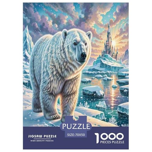 Eisbär Puzzle 1000 Teile Schwer Puzzle Spielzeug Lernspiel Impossible Herausforderung Spielzeug Für Erwachsene Und Kinder Ab 14 Jahren 70x50cm/1000pcs Eisbär Puzzle 1000 Teile Schwer Puzzle Spielzeug Lernspiel Impossible Herausforderung Spielzeug Für Erwachsene Und Kinder Ab 14 Jahren 70x50cm/1000pcs von TNSGHAVED
