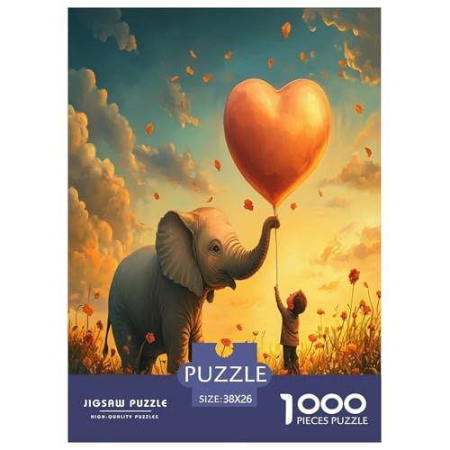 Elefanten Puzzles 1000 Teile Schwer Puzzle Spielzeug Pädagogisches Spiel Impossible Herausforderungsspielzeug Für Erwachsene Kinder 38x26cm/1000pcs Elefanten Puzzles 1000 Teile Schwer Puzzle Spielzeug Pädagogisches Spiel Impossible Herausforderungsspielzeug Für Erwachsene Kinder 38x26cm/1000pcs von TNSGHAVED