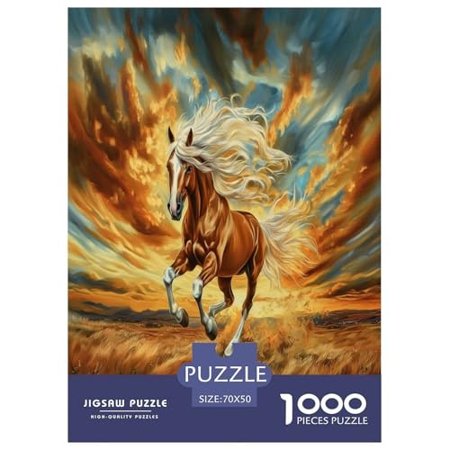Fine Pferd Puzzles 1000 Teile Schwer Puzzle Spielzeug Lernspiel Impossible Herausforderung Spielzeug Für Erwachsene Und Kinder in Bewährter 70x50cm/1000pcs Fine Pferd Puzzles 1000 Teile Schwer Puzzle Spielzeug Lernspiel Impossible Herausforderung Spielzeug Für Erwachsene Und Kinder in Bewährter 70x50cm/1000pcs von TNSGHAVED