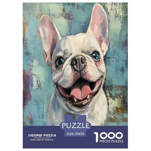Französischer Bullhund Puzzle 1000 Teile Schwer Puzzle Spielzeug Lernspiel Impossible Herausforderung Spielzeug Für Erwachsene Und Kinder Ab 12 Jahren 70x50cm/1000pcs Französischer Bullhund Puzzle 1000 Teile Schwer Puzzle Spielzeug Lernspiel Impossible Herausforderung Spielzeug Für Erwachsene Und Kinder Ab 12 Jahren 70x50cm/1000pcs von TNSGHAVED
