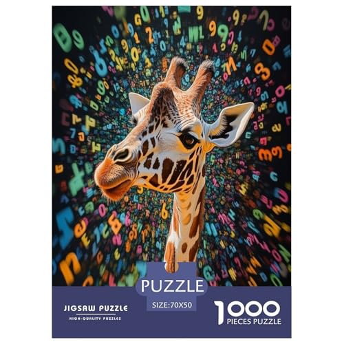 Giraffe Puzzle 1000-teilige Schwer Puzzle Spielzeug Lernspiel Impossible Herausforderungsspielzeug Für Erwachsene Und Kinder in Bewährter 70x50cm/1000pcs Giraffe Puzzle 1000-teilige Schwer Puzzle Spielzeug Lernspiel Impossible Herausforderungsspielzeug Für Erwachsene Und Kinder in Bewährter 70x50cm/1000pcs von TNSGHAVED
