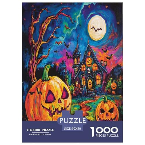 Halloween Dorf Puzzle 1000-teilige Schwer Puzzle Spielzeug Pädagogisches Spiel Impossible Herausforderungsspielzeug Für Erwachsene Kinder 70x50cm/1000pcs Halloween Dorf Puzzle 1000-teilige Schwer Puzzle Spielzeug Pädagogisches Spiel Impossible Herausforderungsspielzeug Für Erwachsene Kinder 70x50cm/1000pcs von TNSGHAVED