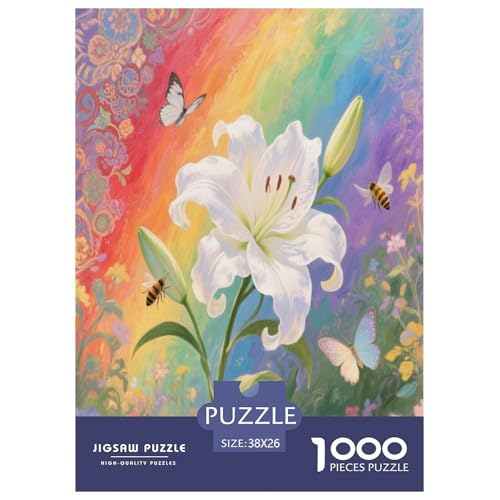 Lilie Puzzle 1000 Teile Schwer Puzzle Spielzeug Lernspiel Impossible Herausforderungsspielzeug Für Erwachsene Und Kinder Ab 14 Jahren 38x26cm/1000pcs Lilie Puzzle 1000 Teile Schwer Puzzle Spielzeug Lernspiel Impossible Herausforderungsspielzeug Für Erwachsene Und Kinder Ab 14 Jahren 38x26cm/1000pcs von TNSGHAVED